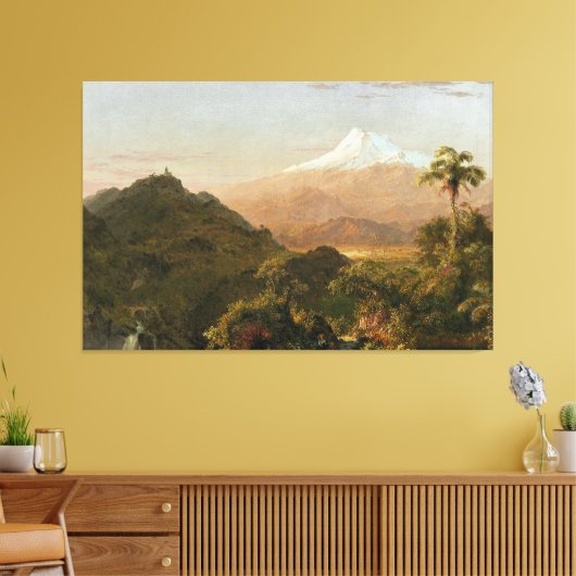 FREDERIC E. CHURCH - ZUID-AMERIKAANS LANDSCHAP 185 CANVAS AFDRUK (Insitu (Woonkamer))