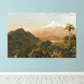 FREDERIC E. CHURCH - ZUID-AMERIKAANS LANDSCHAP 185 CANVAS AFDRUK (Insitu (Houten vloer))