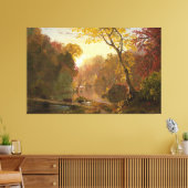 FREDERIC E. KERK Herfst in Noord-Amerika (1856) Canvas Afdruk (Insitu (Woonkamer))