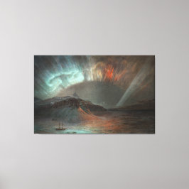 FREDERIC EDWIN CHURCH - AURORA BOREALIS - 1865 CANVAS AFDRUK