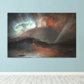 Frederic Edwin Church - Aurora Borealis  Canvas Afdruk (Insitu (Houten vloer))