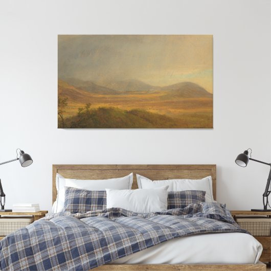 Frederic Edwin Church - Berglandschap Canvas Afdruk (Insitu (Slaapkamer))