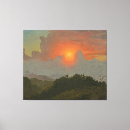 Frederic Edwin Church - Bewolkte luchten Canvas Afdruk