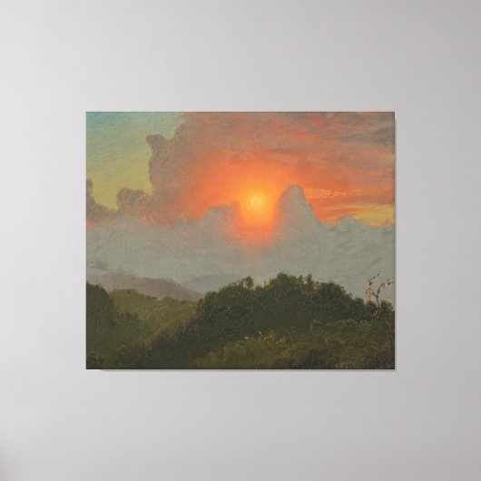 Frederic Edwin Church - Bewolkte luchten Canvas Afdruk (Voorkant)