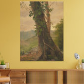 Frederic Edwin Church - Boomstam Canvas Afdruk (Insitu (Woonkamer))
