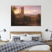 Frederic Edwin Church - Chimborazo Vulkaan Canvas Afdruk (Insitu (Slaapkamer))