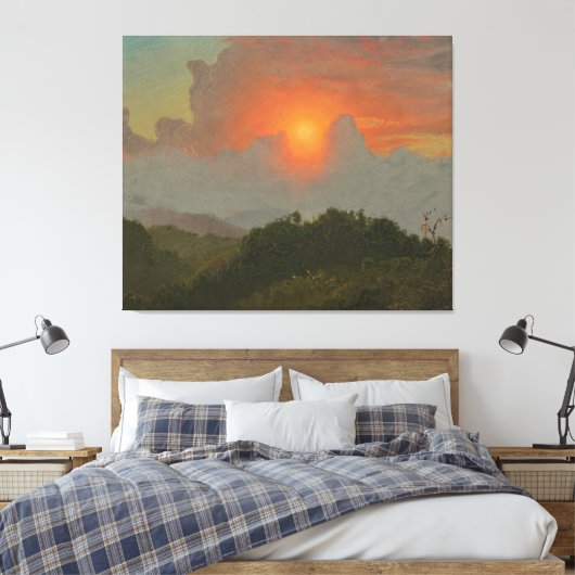 Frederic Edwin Church - Cloudy Skies  Canvas Afdruk (Insitu (Slaapkamer))
