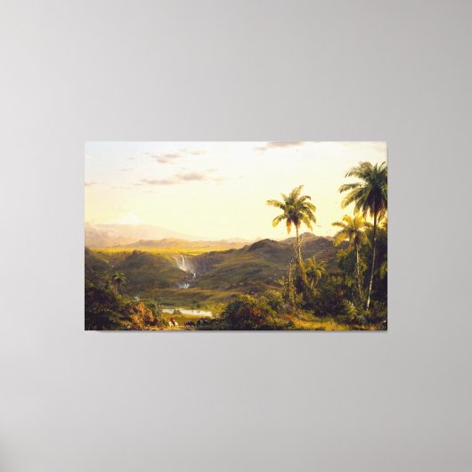FREDERIC EDWIN CHURCH - COTOPAXI - 1855 - Luminism Canvas Afdruk (Voorkant)