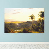 FREDERIC EDWIN CHURCH - COTOPAXI - 1855 - Luminism Canvas Afdruk (Insitu (Houten vloer))