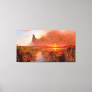FREDERIC EDWIN CHURCH - COTOPAXI - 1862 - CANVAS AFDRUK