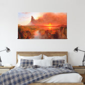 FREDERIC EDWIN CHURCH - COTOPAXI - 1862 - CANVAS AFDRUK (Insitu (Slaapkamer))