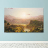 FREDERIC EDWIN CHURCH - De Andes van Ecuador 1855 Canvas Afdruk (Insitu (Houten vloer))