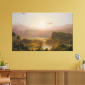FREDERIC EDWIN CHURCH - De Andes van Ecuador 1855 Canvas Afdruk (Insitu (Woonkamer))