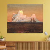 FREDERIC EDWIN CHURCH - DE IJsBERG - c. 1875 - Canvas Afdruk (Insitu (Woonkamer))