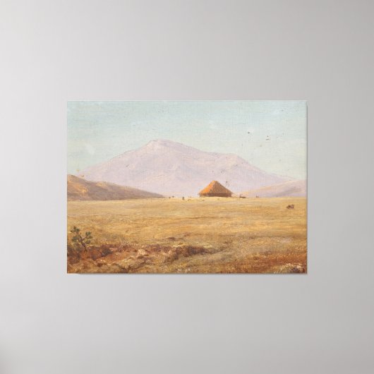 Frederic Edwin Church - Ecuador, mountain plate Canvas Afdruk (Voorkant)