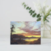 Frederic Edwin Church - een Sunset Briefkaart (Staand voorkant)