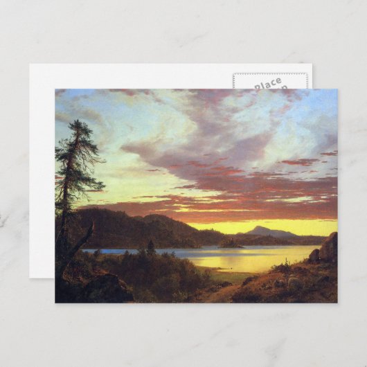 Frederic Edwin Church - een Sunset Briefkaart (Voorkant / Achterkant)