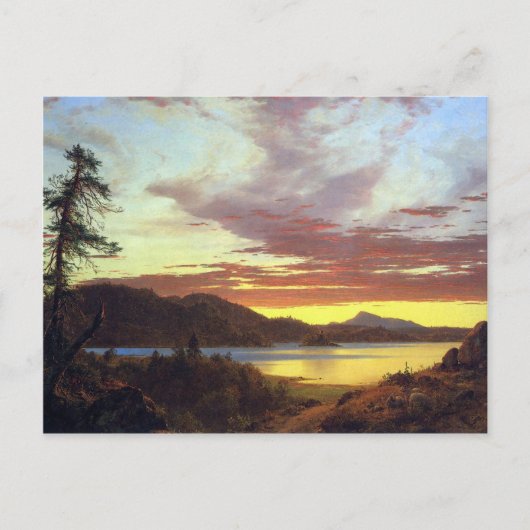 Frederic Edwin Church - een Sunset Briefkaart (Voorkant)