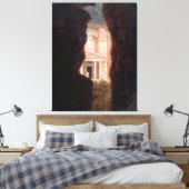 FREDERIC EDWIN CHURCH - El Khasné, Petra - 1874 - Canvas Afdruk (Insitu (Slaapkamer))