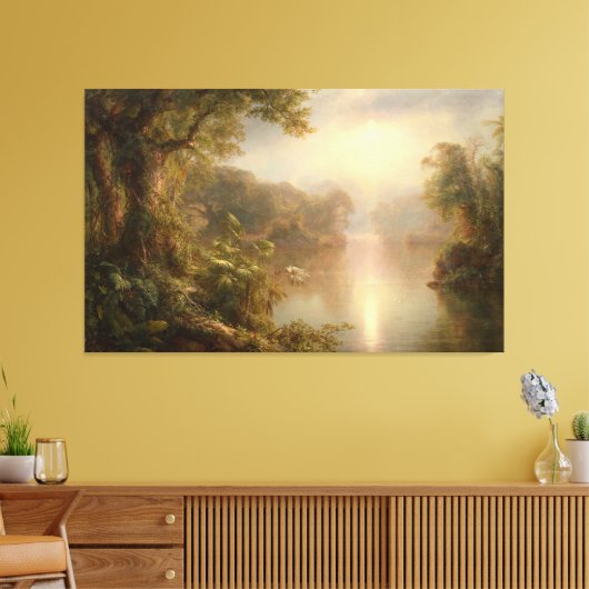 FREDERIC EDWIN CHURCH - EL RIO DE LUZ - 1877 - CANVAS AFDRUK (Insitu (Woonkamer))