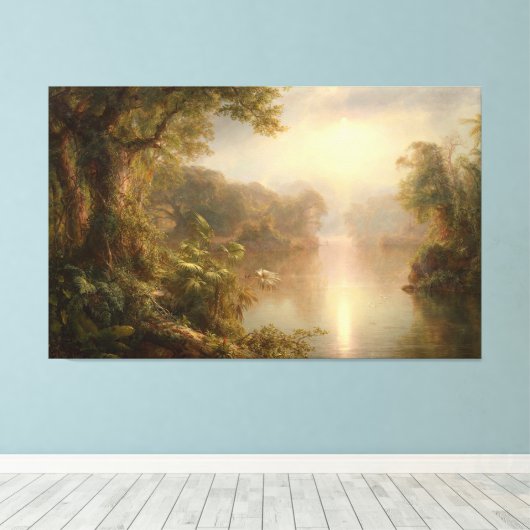 FREDERIC EDWIN CHURCH - EL RIO DE LUZ - 1877 - CANVAS AFDRUK (Insitu (Houten vloer))