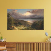 Frederic Edwin Church - Gezicht op Cotopaxi Canvas Afdruk (Insitu (Woonkamer))