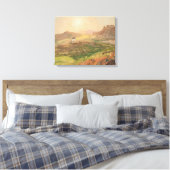 Frederic Edwin Church - Gezicht op de Acropolis Canvas Afdruk (Insitu (Slaapkamer))
