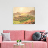 Frederic Edwin Church - Gezicht op de Acropolis Canvas Afdruk (Insitu (Woonkamer))