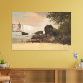 Frederic Edwin Church - Gezicht op de Canadese wat Canvas Afdruk (Insitu (Woonkamer))