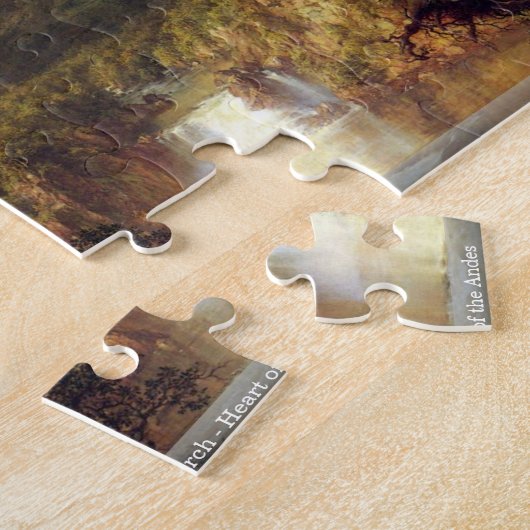 Frederic Edwin Church - Heart of the Andes puzzle Legpuzzel (Zijkant)
