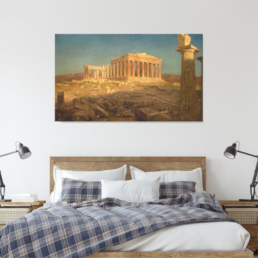 Frederic Edwin Church - Het Parthenon Canvas Afdruk (Insitu (Slaapkamer))