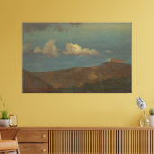 Frederic Edwin Church - Heuvelachtig landschap Canvas Afdruk (Insitu (Woonkamer))