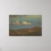 Frederic Edwin Church - Heuvelachtig landschap Canvas Afdruk (Voorkant)