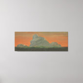 Frederic Edwin Church - Hudson Valley, zonsonderga Canvas Afdruk (Voorkant)