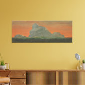 Frederic Edwin Church - Hudson Valley, zonsonderga Canvas Afdruk (Insitu (Woonkamer))