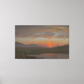 Frederic Edwin Church - Hudsonvallei, New York Canvas Afdruk (Voorkant)