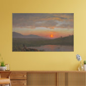 Frederic Edwin Church - Hudsonvallei, New York Canvas Afdruk (Insitu (Woonkamer))