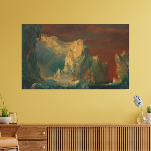 Frederic Edwin Church - Iceberg Fantasy Canvas Afdruk (Insitu (Woonkamer))