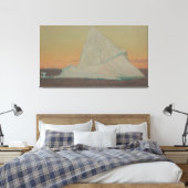 Frederic Edwin Church - Ijsberg en Ijsbloem Canvas Afdruk (Insitu (Slaapkamer))