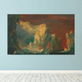 Frederic Edwin Church - Ijsberg Fantasie Canvas Afdruk (Insitu (Houten vloer))