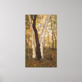 Frederic Edwin Church - In de bossen van New Engla Canvas Afdruk (Voorkant)