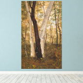 Frederic Edwin Church - In de bossen van New Engla Canvas Afdruk (Insitu (Houten vloer))