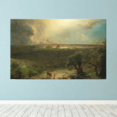 Frederic Edwin Church - Jeruzalem vanaf de berg o Canvas Afdruk (Insitu (Houten vloer))