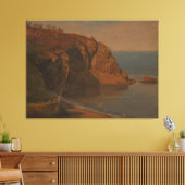 Frederic Edwin Church - Kust van Grand Manan Canvas Afdruk (Insitu (Woonkamer))