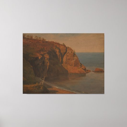Frederic Edwin Church - Kust van Grand Manan Canvas Afdruk (Voorkant)