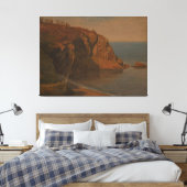 Frederic Edwin Church - Kust van Grand Manan Canvas Afdruk (Insitu (Slaapkamer))