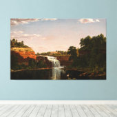 Frederic Edwin Church - Lagere Waterval, Rochester Canvas Afdruk (Insitu (Houten vloer))