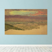 Frederic Edwin Church - Landschap van de Hudsonval Canvas Afdruk (Insitu (Houten vloer))