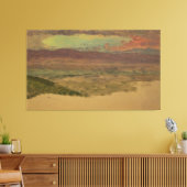 Frederic Edwin Church - Landschap van de Hudsonval Canvas Afdruk (Insitu (Woonkamer))