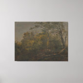 Frederic Edwin Church - Maine Woods Canvas Afdruk (Voorkant)